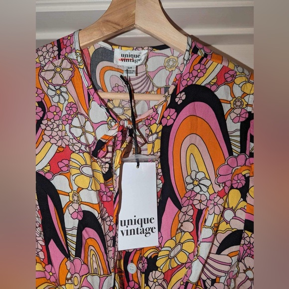 🎃Retro Patterned Top - Picture 4 of 4